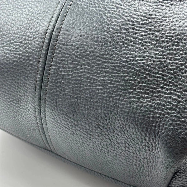 Prada Black Vitello Daino Leather Tote Bag (Pre-owned) 43RRTJC