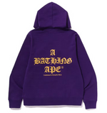 Load image into Gallery viewer, BAPE A Bathing Ape Pullover Hoodie Purple
