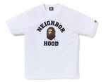 Load image into Gallery viewer, BAPE x Neighborhood Tee White
