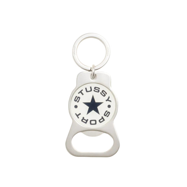Stussy Bottle Opener Keychain Silver