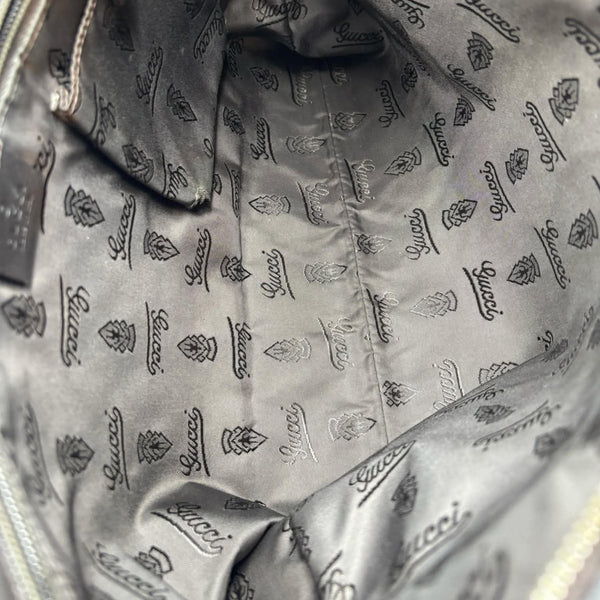Gucci Guccissima Medium Flat Messenger Bag Black (Pre-owned) VQRVY3T