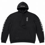 Load image into Gallery viewer, Chrome Hearts Vertical Logo FU Hood Hoodie Black/White
