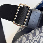 Load image into Gallery viewer, Christian Dior Blue Dior Trotter Logo Canvas Crossbody Bag (Pre-owned) RD9WT24
