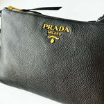 Load image into Gallery viewer, Prada Vitello Daino Crossbody Bag Black (Like new) 2BJXR4B

