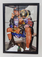 Load image into Gallery viewer, Kobe Bryant Shower Trophy Los Angeles Lakers "Drawing" (Framed)
