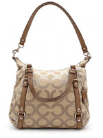 Load image into Gallery viewer, Coach Beige Signature Canvas Shoulder Bag (Pre-owned)
