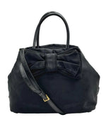 Load image into Gallery viewer, Prada Jacquard Bow-Embellished Nylon Reversible Handbag (Pre-owned) W74CB4R
