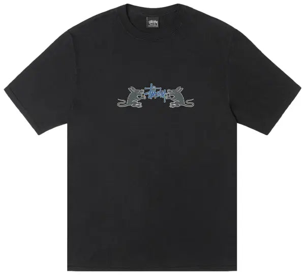 Stussy Homebrew Pig. Dyed Tee Black