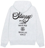 Load image into Gallery viewer, Stussy World Tour Hoodie Ash Heather
