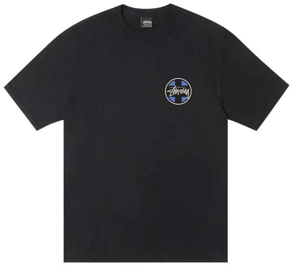Stussy Cross Dot Tee Pigment Dyed Black