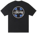 Load image into Gallery viewer, Stussy Cross Dot Tee Pigment Dyed Black
