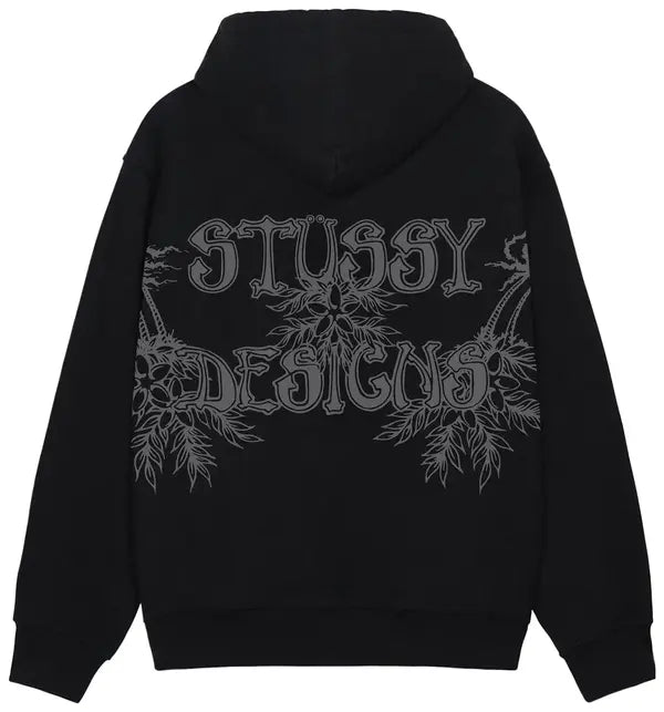 Stussy Wes Palms Hoodie 'Black'