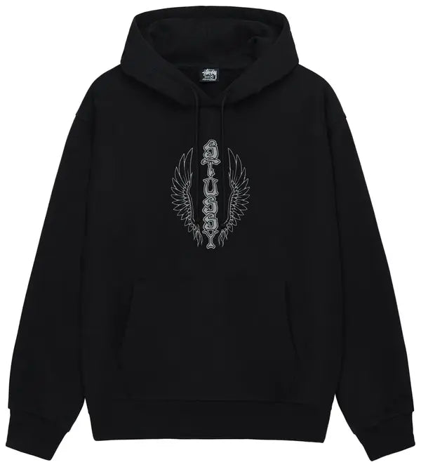 Stussy Wes Wings Hoodie 'Black'