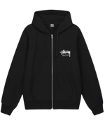 Load image into Gallery viewer, Stussy Stock Bangkok Zip Hood Black
