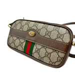 Load image into Gallery viewer, Gucci Beige Supreme GG Coated Canvas Vintage Web Ophidia Mini Crossbody Bag (Like new) HW6YRQ2
