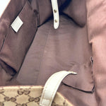 Load image into Gallery viewer, Gucci Monogram Trophy Satchel Beige Ebony Mystic White (Pre-owned) BDCVG7B
