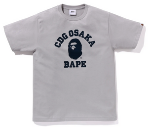 Bape Cdg Osaka College Tee Grey