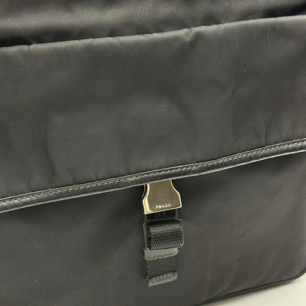 Prada Nylon Shoulder Bag Black (Pre-owned)