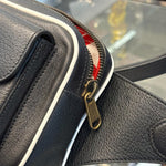 Load image into Gallery viewer, Gucci x Adidas Textured Dollar Calfskin Belt Bag Black (Pre-owned)
