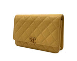 Load image into Gallery viewer, Chanel Wallet on Chain WOC Yellow Caviar Light Gold Hardware (Like new)
