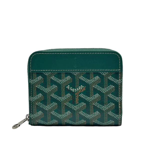 Goyardine Matignon PM Wallet Green (Like new) XKCHYY3