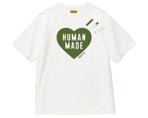 Human Made Daily S/S T-shirt #01.30.2026 White Olive