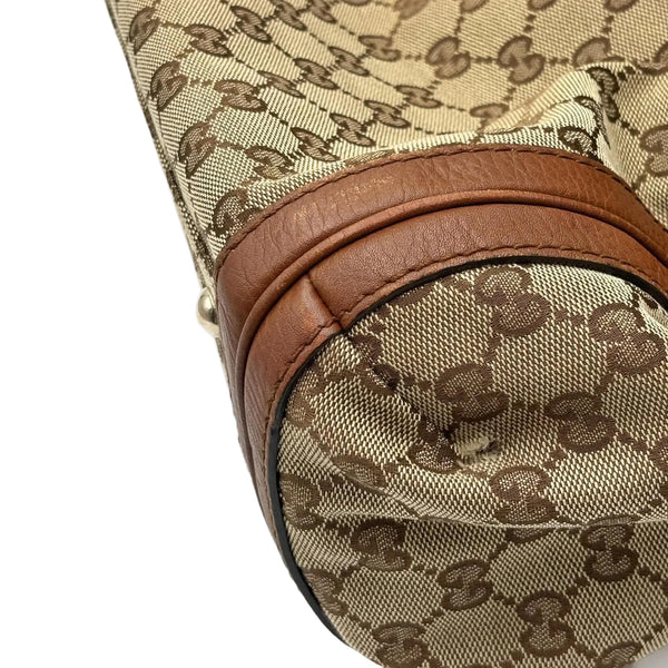 Gucci Beige/Brown GG Canvas Medium Bella Hobo Bag (Pre-owned) 48JHQKJ