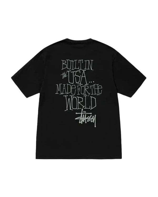 Stüssy Built In USA Pigment Dyed Tee Black