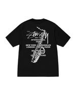 Load image into Gallery viewer, Stüssy Beat Sounds Pigment Dyed Tee Black
