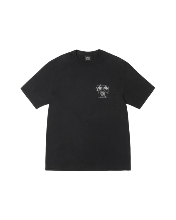 Stussy Men's Classic Gear Pigment Dyed T-Shirt Black
