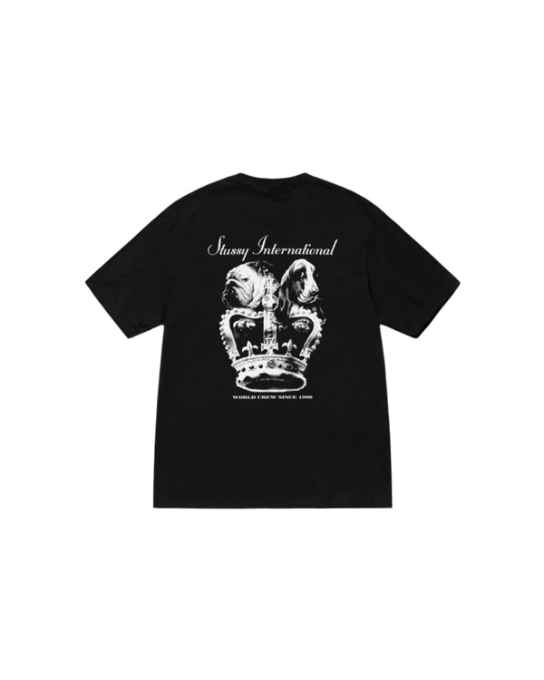 Stussy Dog Crown Tee Black