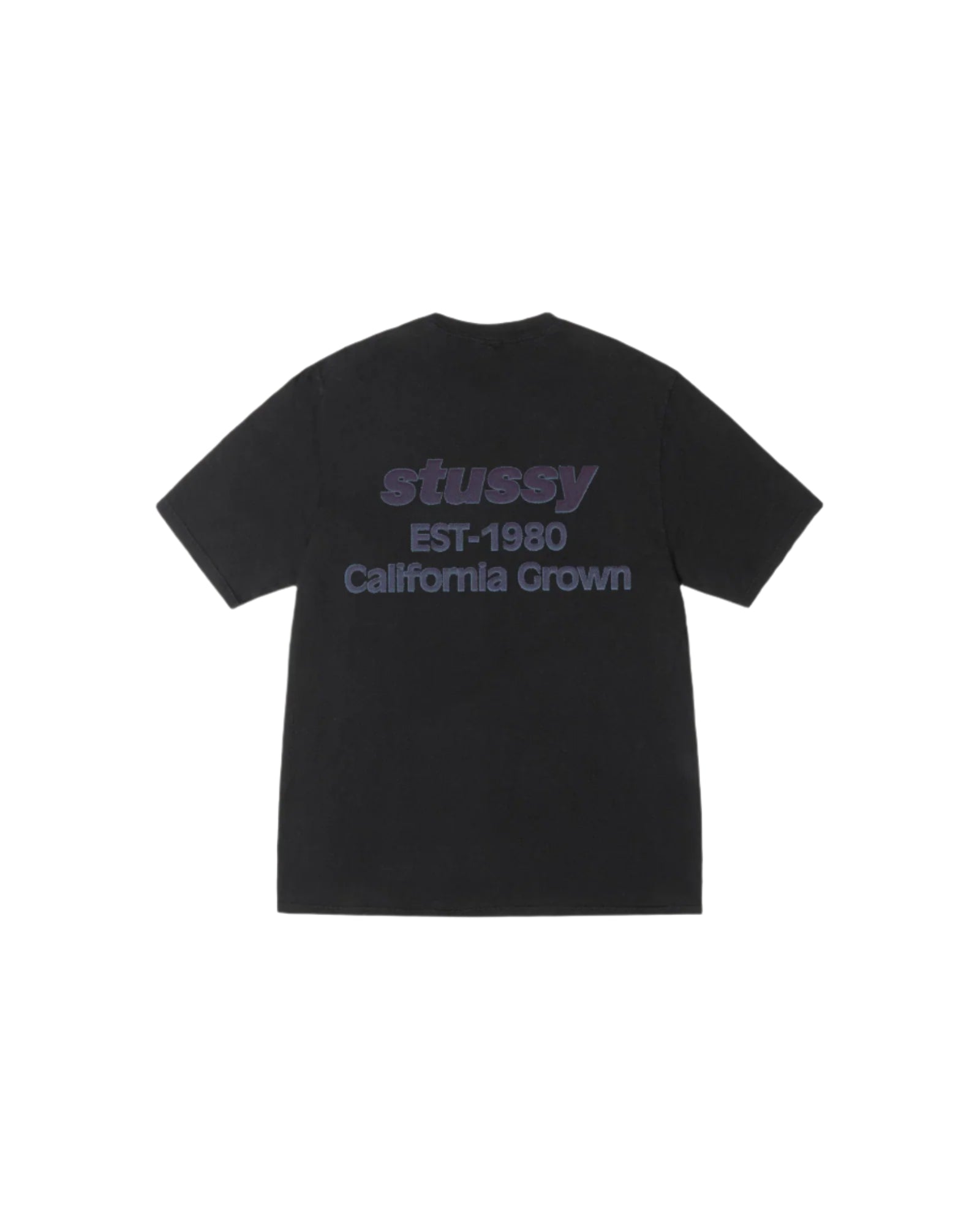 Stussy California Grown Tee Black Pigment Dyed – shoegamemanila