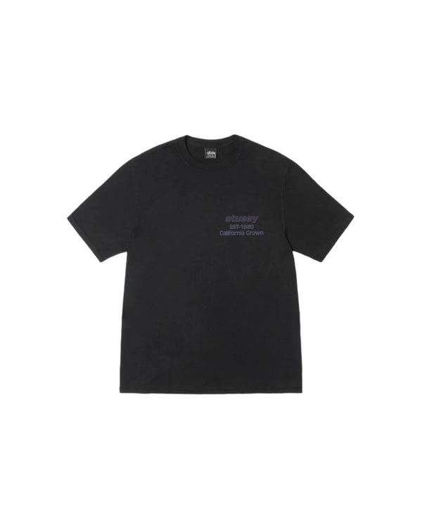 Stussy California Grown Tee Black Pigment Dyed