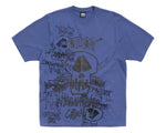 Load image into Gallery viewer, Stussy Skulls Pig. Dyed Tee Indigo
