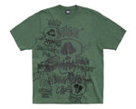 Load image into Gallery viewer, Stussy Skulls Pig. Dyed Tee Pine
