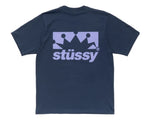 Load image into Gallery viewer, Stussy Box Crown Tee Navy
