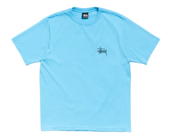 Stussy Big Dog Stone Washed Tee - Sky Blue