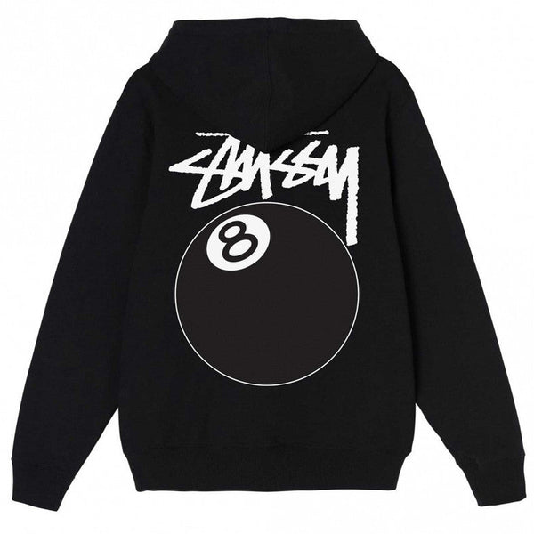 Stussy 8 Ball Pigment Dyed Hoodie Black