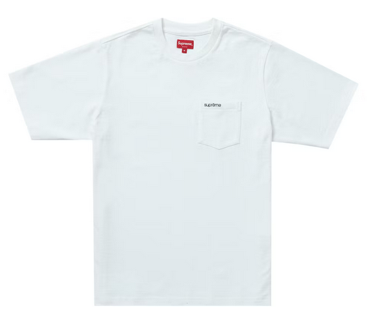 Supreme embroidered top pocket tee