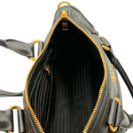 Load image into Gallery viewer, Prada Black Vitello Daino Leather 2-Way Hand &amp; Shoulder Bag (Like new) 2RK63MV
