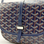 Load image into Gallery viewer, GOYARD Belvedere PM Bag Navy Blue (Like new) VK47X8B
