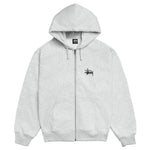 Load image into Gallery viewer, Stussy Basic Zip Hoodie Ash Heather
