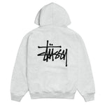 Load image into Gallery viewer, Stussy Basic Zip Hoodie Ash Heather
