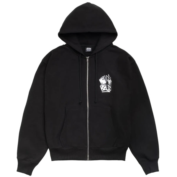 Stussy Tall Dice Zip Hoodie Black