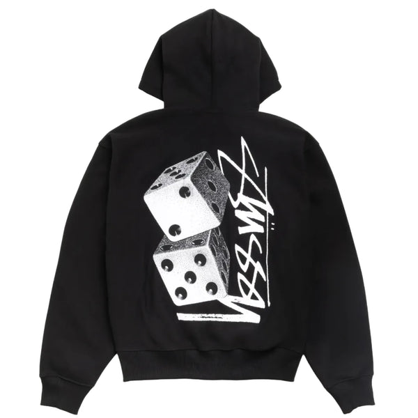 Stussy Tall Dice Zip Hoodie Black
