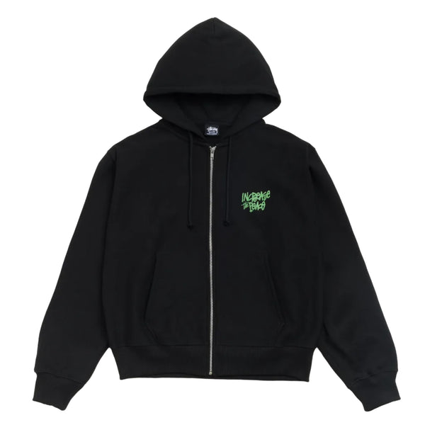 Stussy Peace Increased Zip Hoodie Black