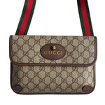 Load image into Gallery viewer, Gucci Neo Vintage GG Supreme Belt Bag Beige/Ebony (Like new) HYH98WY
