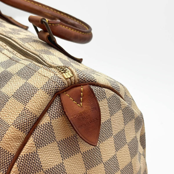 Louis Vuitton Damier Azur Canvas Speedy Bandouliere 30 Bag (Pre-owned) 99Q48KD