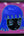 Yeo Kaa TILES Girl on the bricks Deep purple