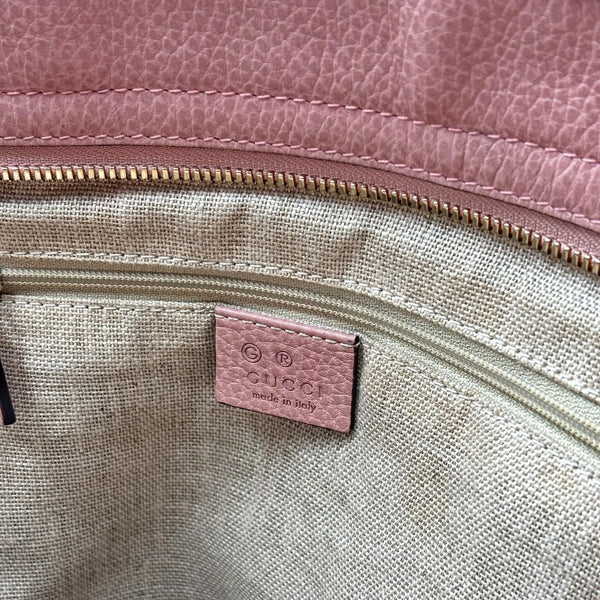 Gucci Pink/Beige GG Canvas Bree Tote Bag (Pre-owned) TQ9R8Y7